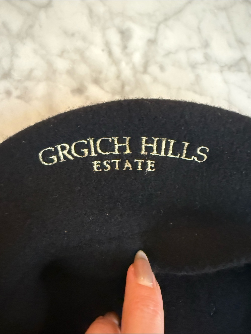 RARE Grgich Hills Estate Winery Beret Black Wool Wine Collectible